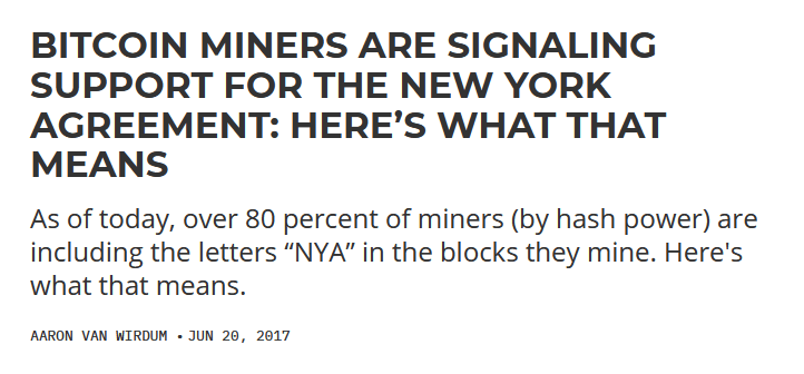Miners signal support for New York Agreement